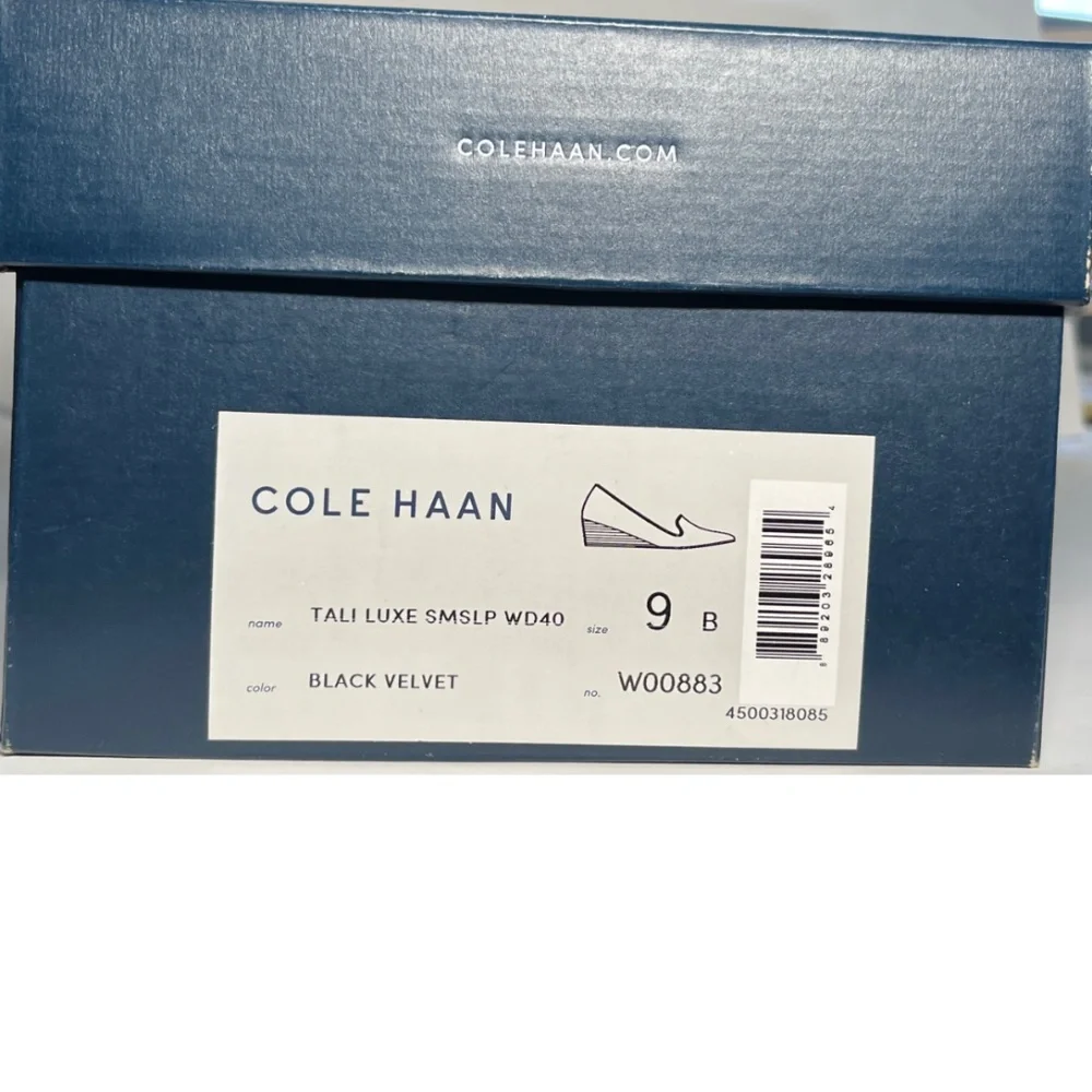 COLE HAAN Tali Luxe Velvet Wedge | Sz 9